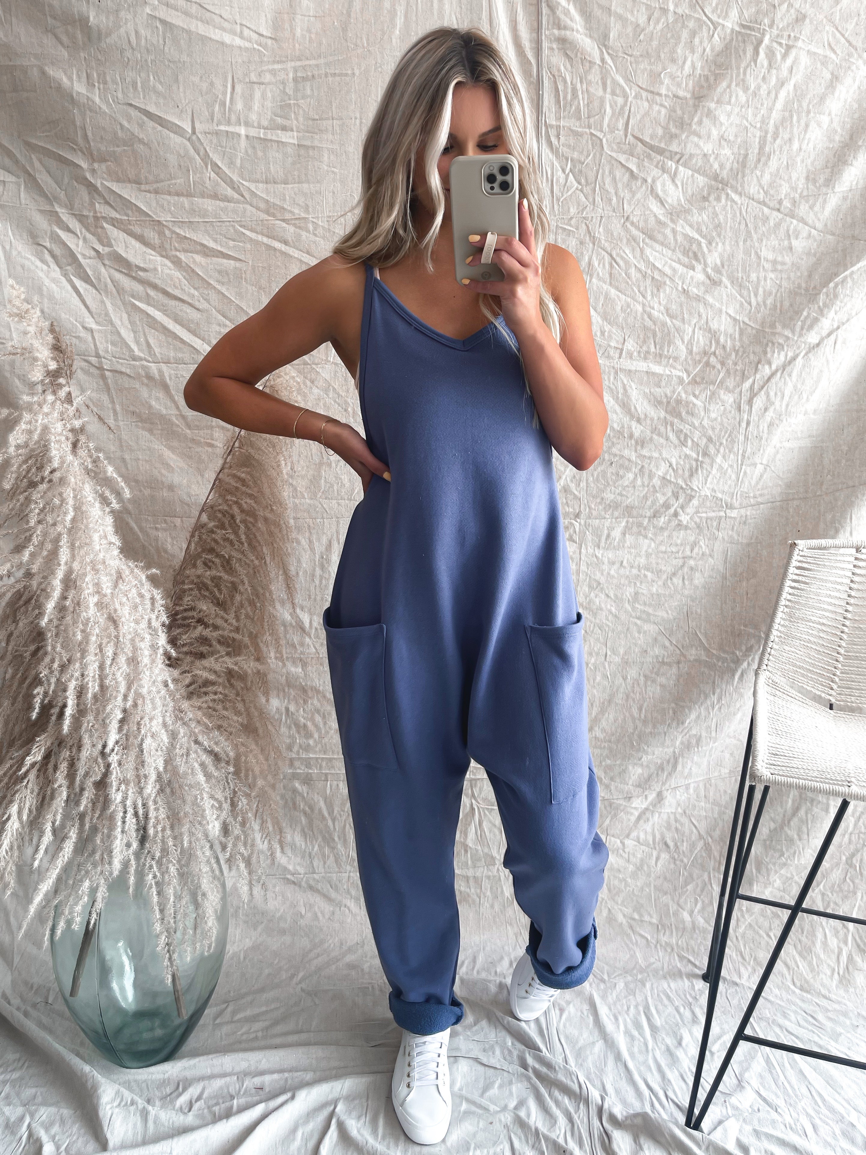 On The Go Jumper in Navy